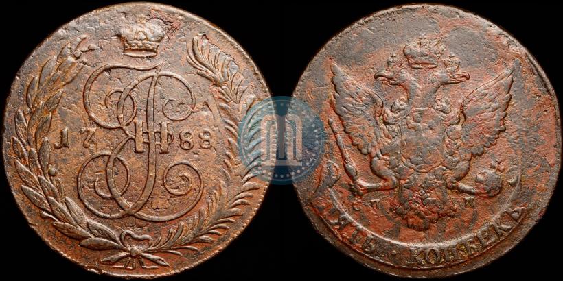 Picture 5 kopecks 1788 year СПМ 