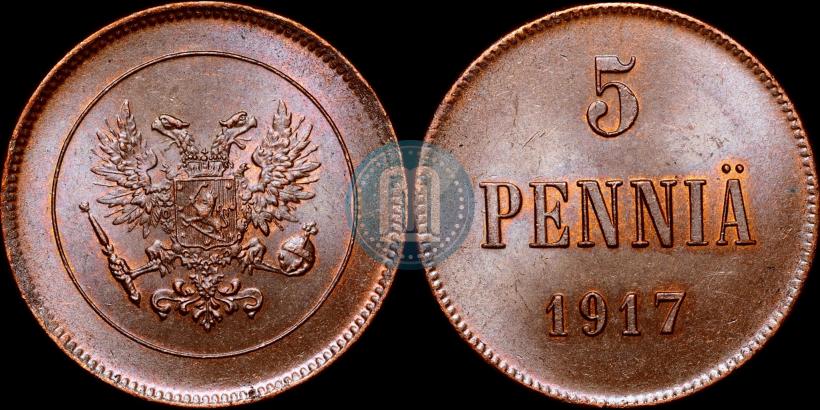 Picture 10 pennia 1917 year  