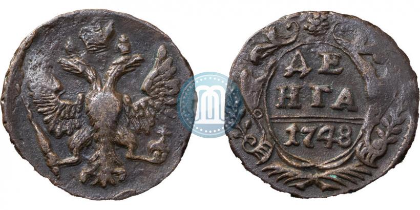 Фото Денга 1748 года  