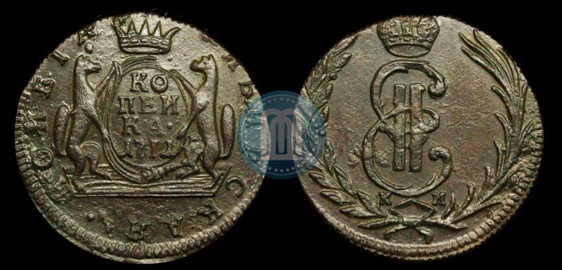 Picture 1 kopeck 1771 year КМ 