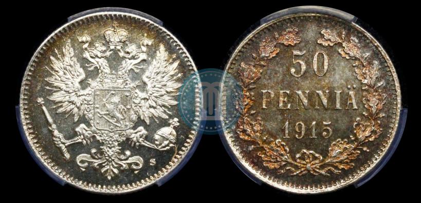 Фото 50 пенни 1915 года S 