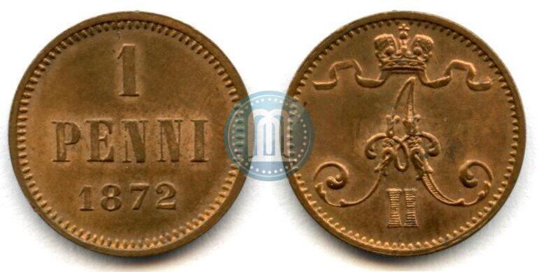 Фото 1 пенни 1872 года  
