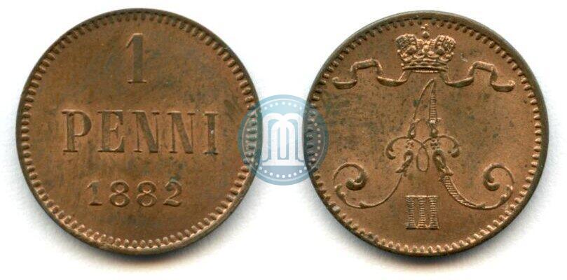 Фото 1 пенни 1882 года  