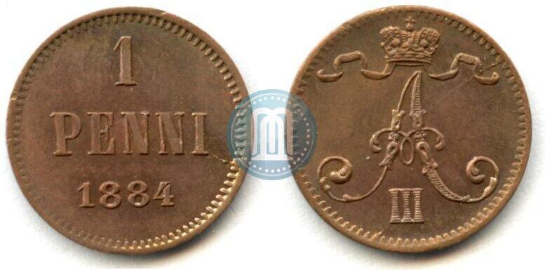 Фото 1 пенни 1884 года  
