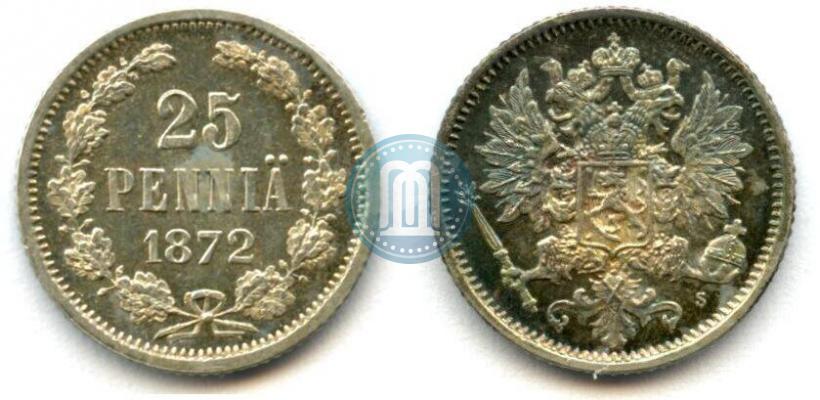 Фото 25 пенни 1872 года S 