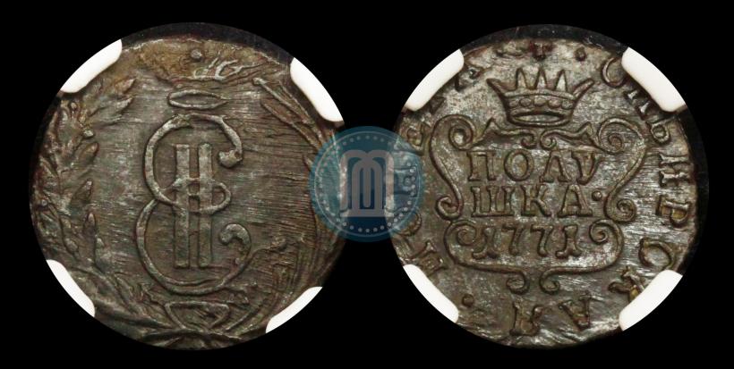 Фото Полушка 1771 года КМ 