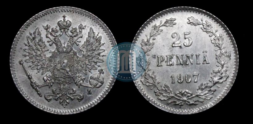 Фото 25 пенни 1907 года L 