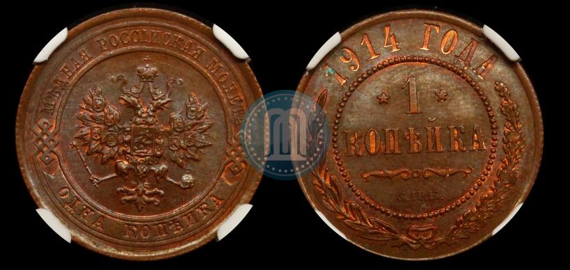 Фото 1 копейка 1914 года СПБ 
