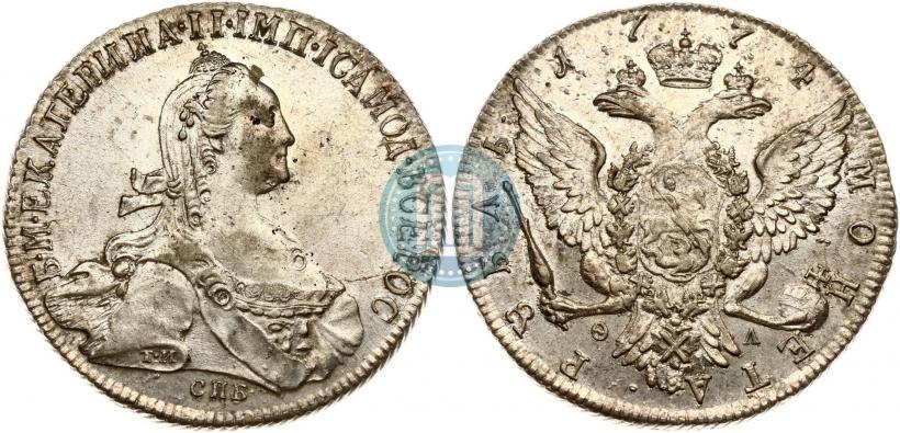 Фото 1 рубль 1774 года СПБ-ФЛ 