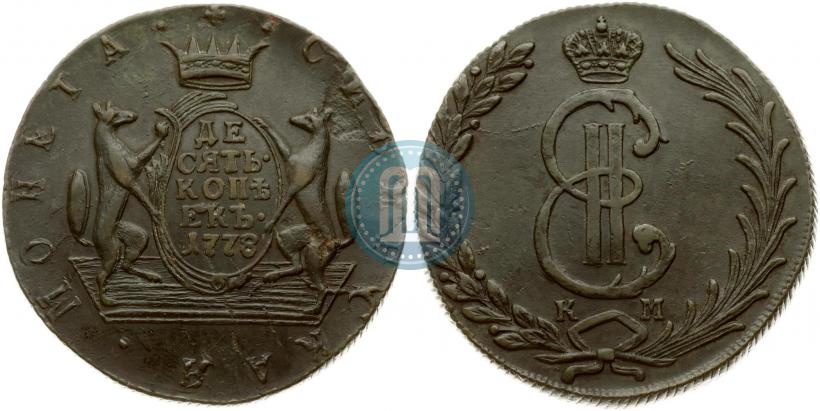 Picture 10 kopecks 1778 year КМ 