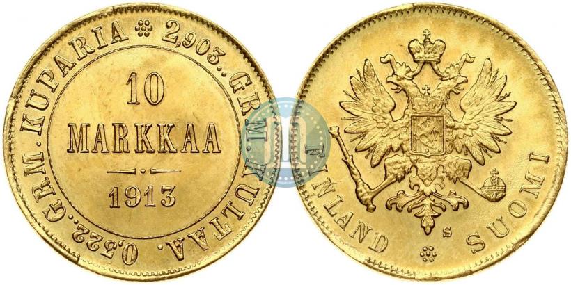 Фото 10 марок 1913 года S 