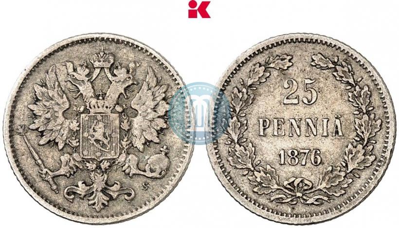 Фото 25 пенни 1876 года S 