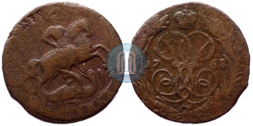 Фото 1 копейка 1758 года  