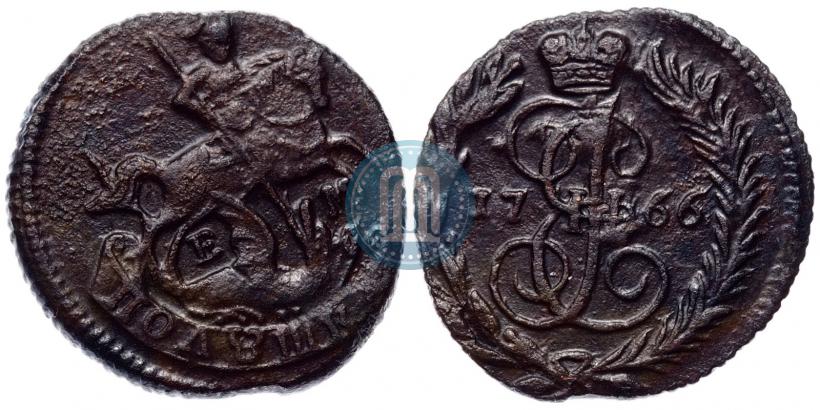 Фото Полушка 1766 года ЕМ 