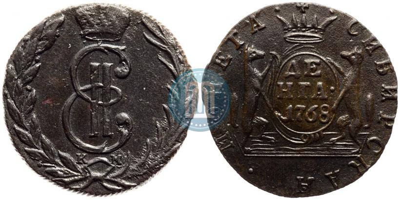 Фото Денга 1768 года КМ 