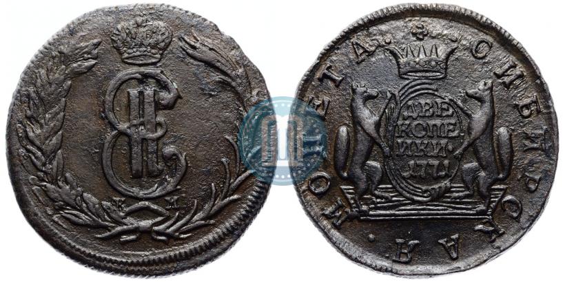Фото 2 копейки 1771 года КМ 