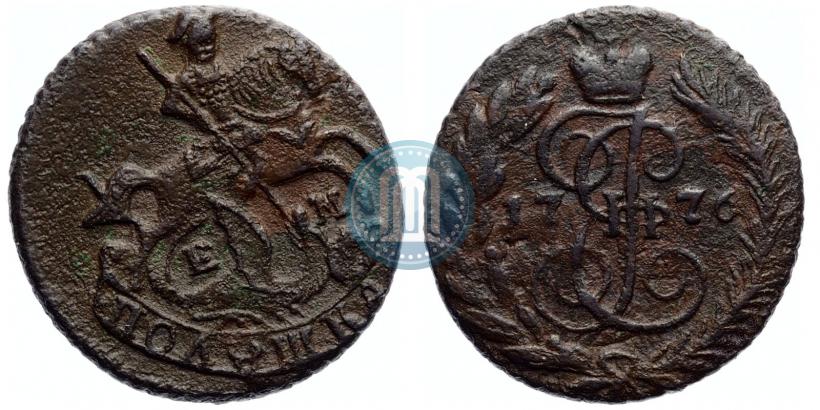 Фото Полушка 1776 года ЕМ 