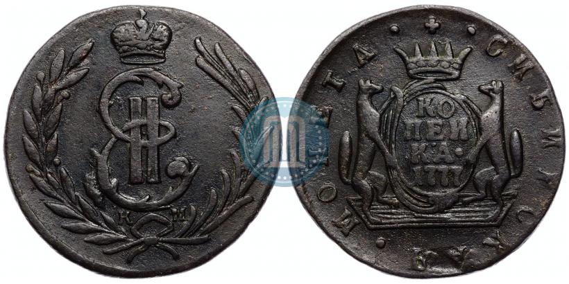 Фото 1 копейка 1777 года КМ 