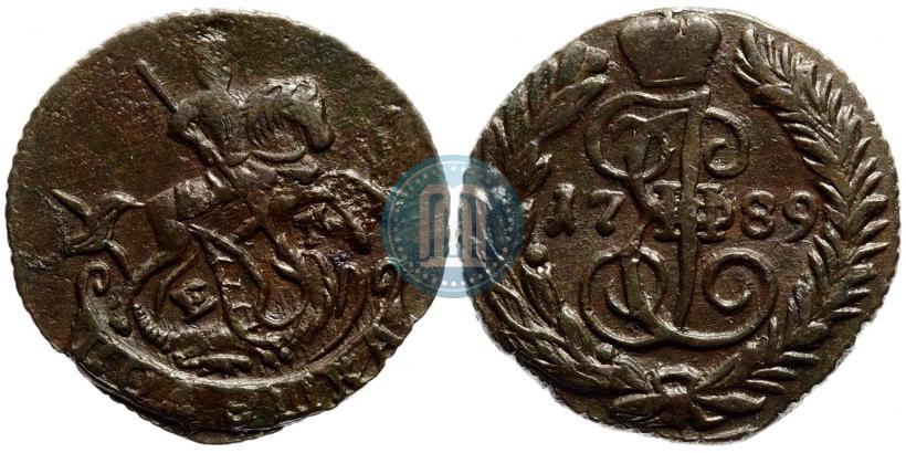 Фото Полушка 1789 года ЕМ 