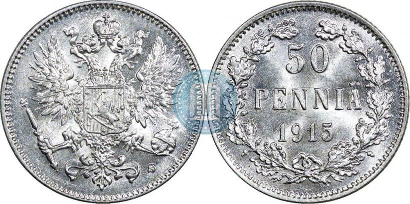 Фото 50 пенни 1915 года S 