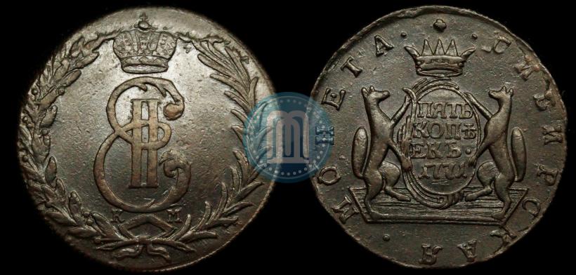Picture 5 kopecks 1771 year КМ 