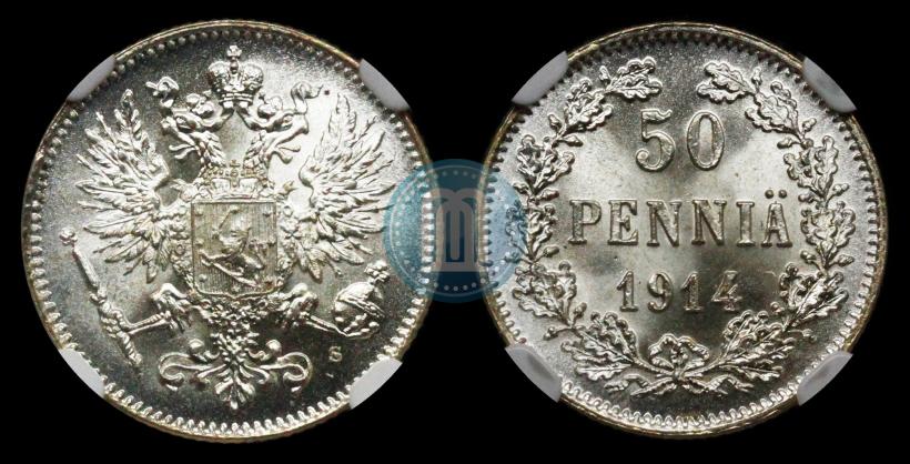 Picture 50 pennia 1914 year S 