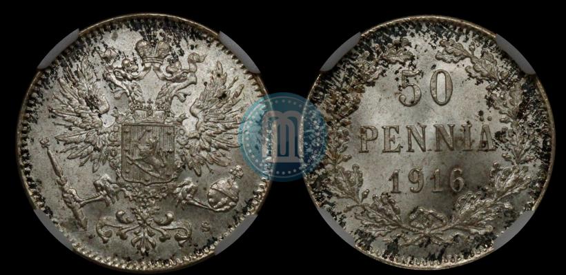 Picture 50 pennia 1916 year S 