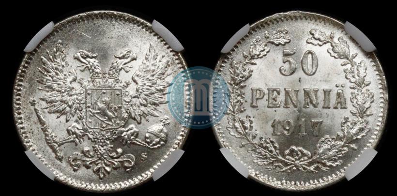 Picture 50 pennia 1917 year S 