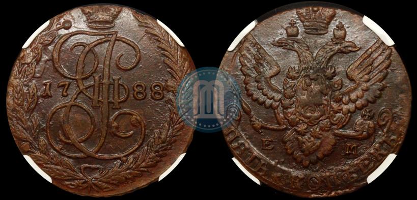 Фото 5 копеек 1783 года ЕМ 