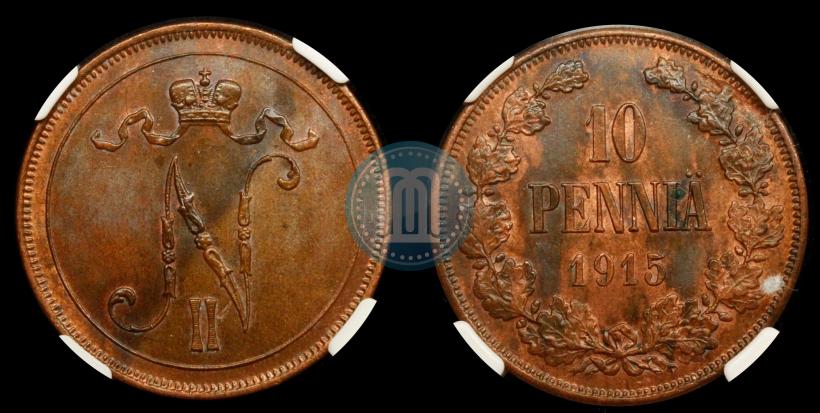 Picture 10 pennia 1915 year  
