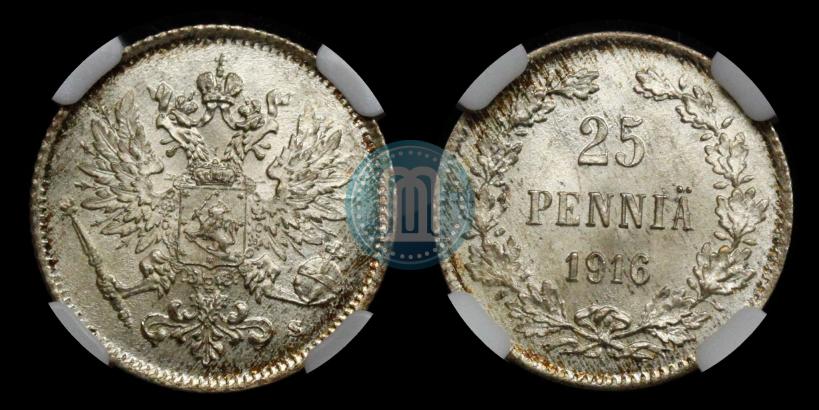 Picture 25 pennia 1916 year S 