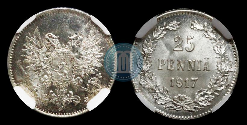 Picture 25 pennia 1917 year S 