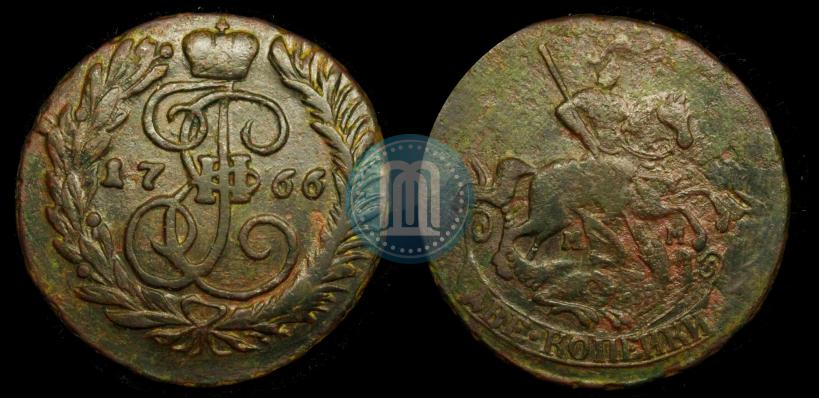 Picture 2 kopecks 1766 year ММ 