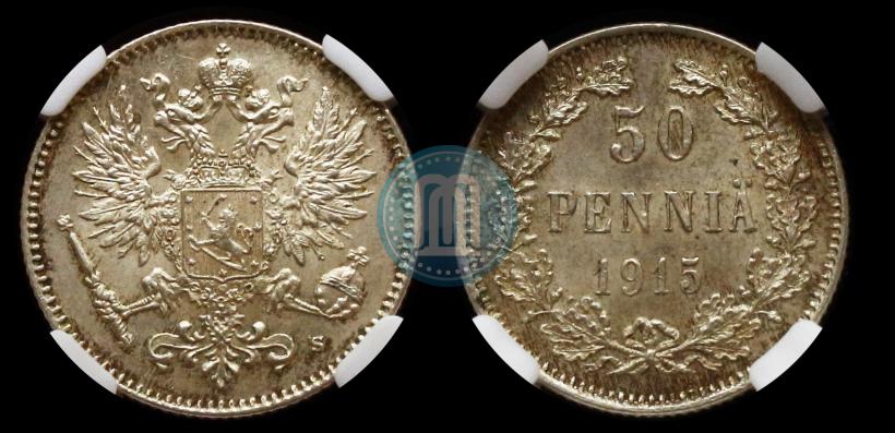 Picture 50 pennia 1915 year S 