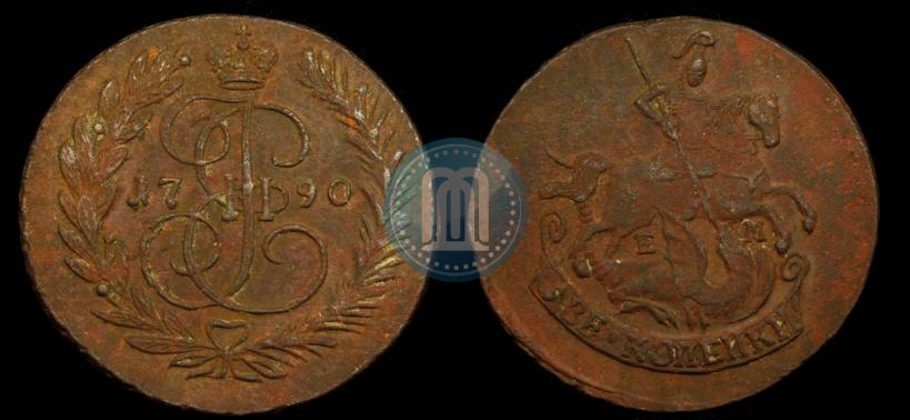 Picture 2 kopecks 1790 year ЕМ 