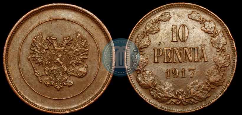 Picture 10 pennia 1917 year  