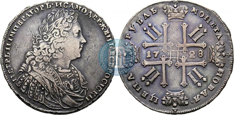 Фото 1 рубль 1728 года  "Тип 1728"