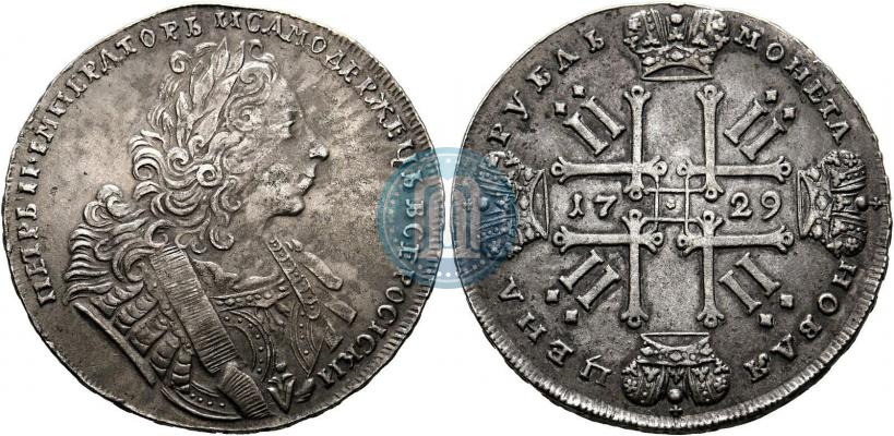 Фото 1 рубль 1729 года  "Тип 1729"