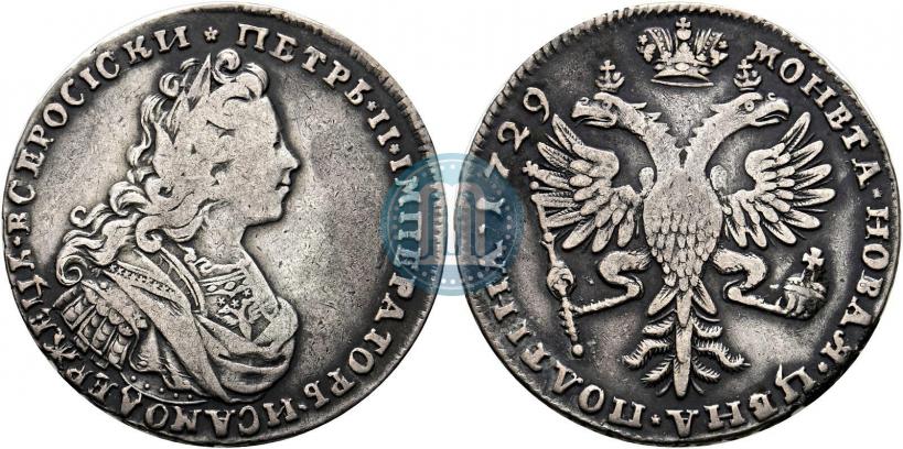 Фото Полтина 1729 года  