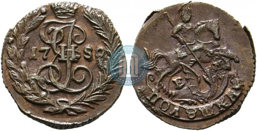 Фото Полушка 1789 года ЕМ 