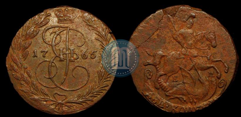 Фото 2 копейки 1765 года ЕМ 