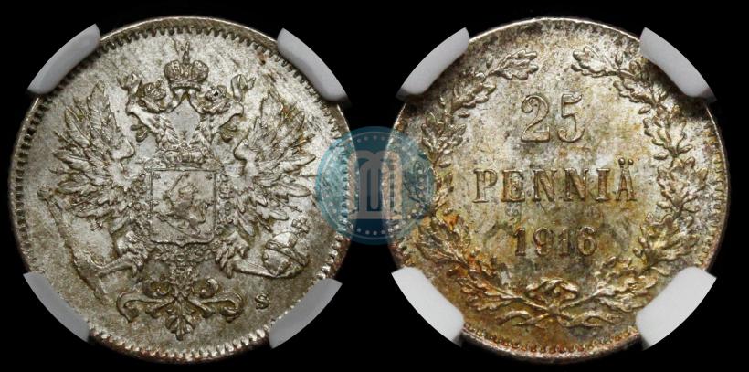 Фото 25 пенни 1916 года S 