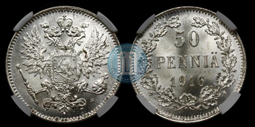 Фото 50 пенни 1916 года S 