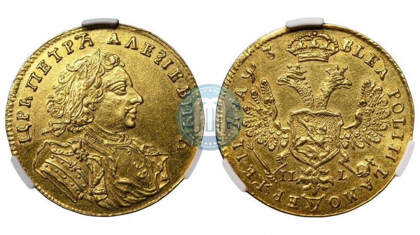 Picture 1 ducat 1707 year IL-L 