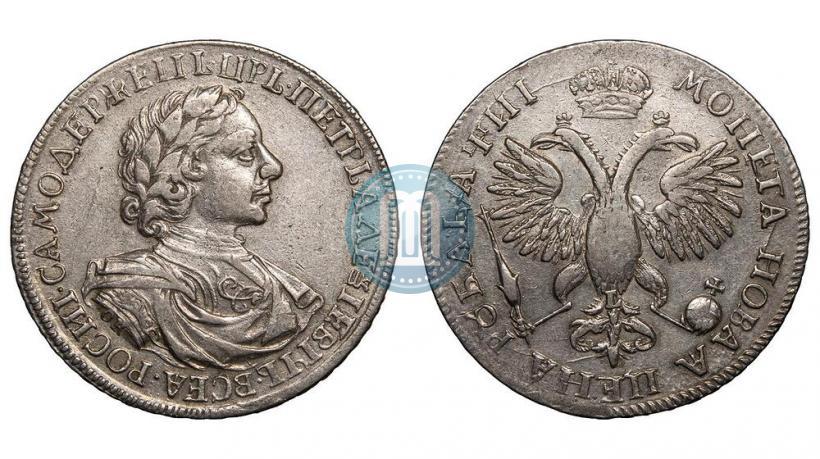Фото 1 рубль 1718 года OK-L 