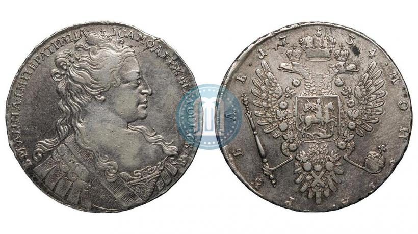 Picture 1 rouble 1734 year  "Type of 1734"