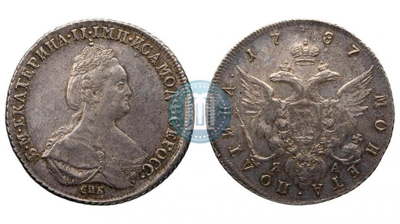 Picture Poltina 1787 year СПБ-ЯА 