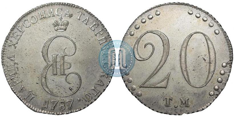 Picture 20 kopecks 1787 year ТМ 