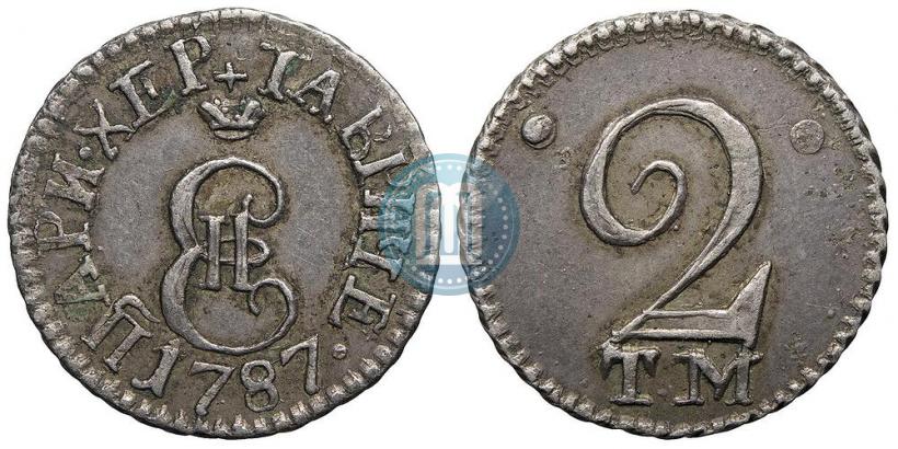 Picture 2 kopecks 1787 year ТМ 