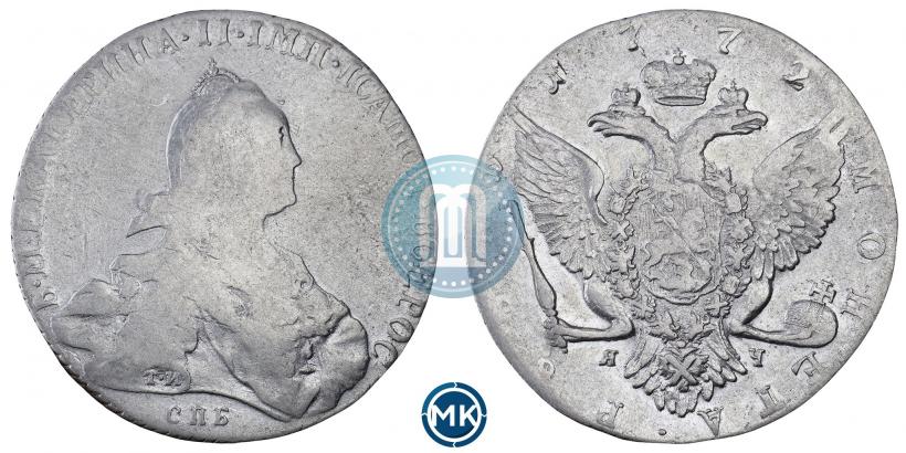 Picture 1 rouble 1772 year СПБ-ЯЧ-Т.И. 